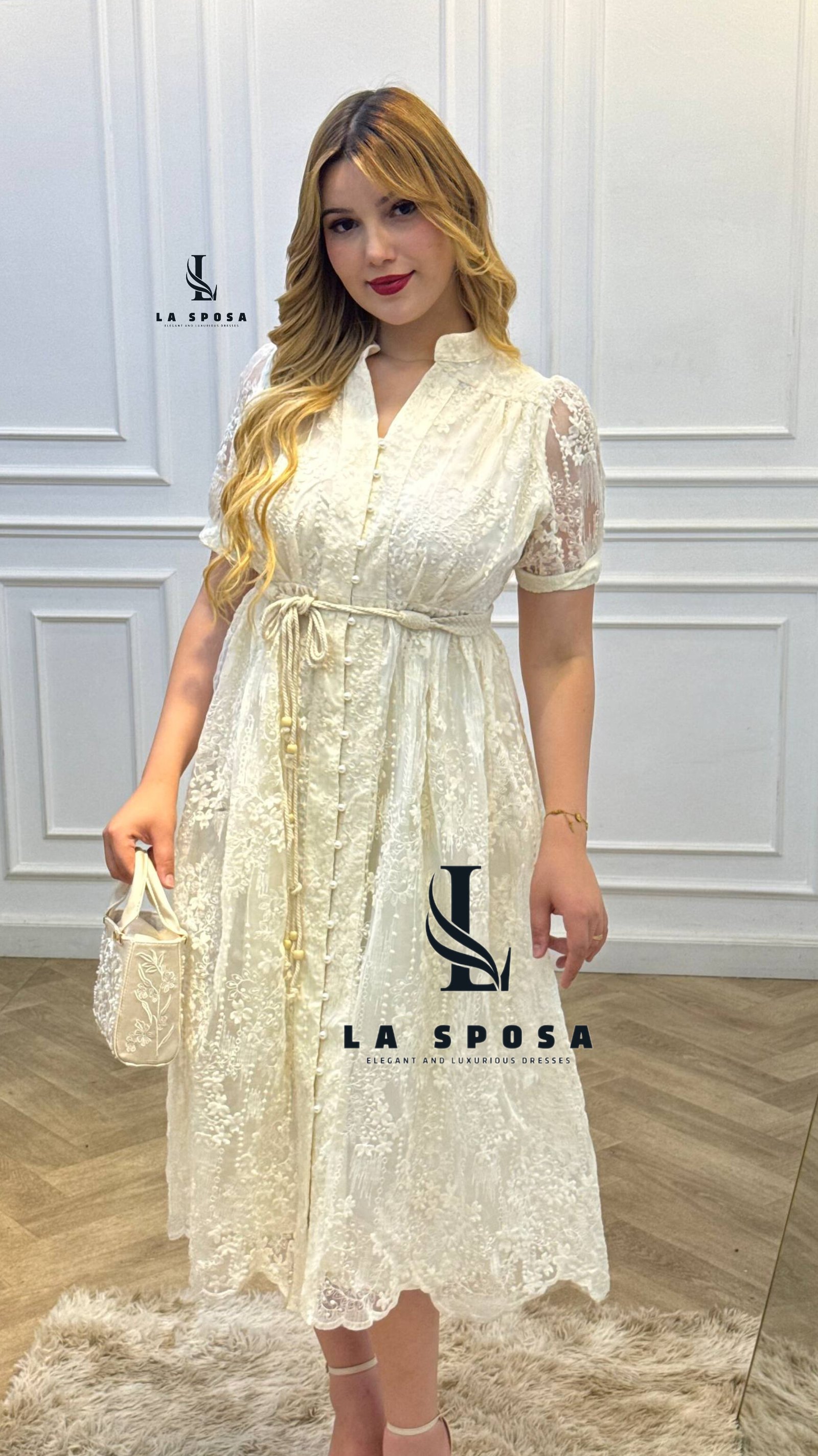 Robe carolina demi manche